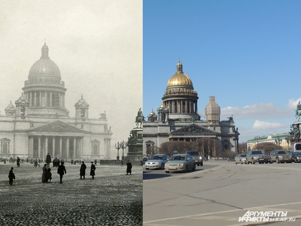 Санкт петербург тогда и сейчас фото сравнение